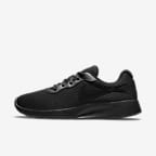 Black nike tanjun trainers womens best sale